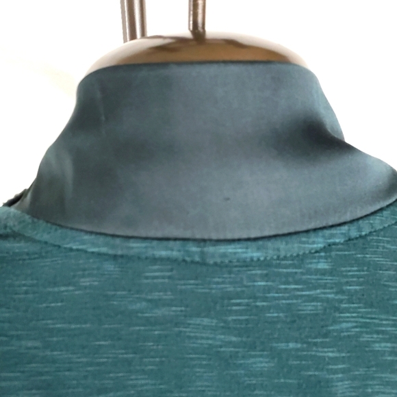 Anthropologie green Dolan west coast drape faux wrap top women's size small - Picture 6 of 8